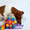 Pet Snuffle Ball Interactive Treat Dispensing Toy Nose Work Training Puzzle for Dogs Stress Relief Boredom Machine Washable