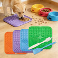 Pet Lick Silicone Mat Slow Feeder Dog Food Plate Bathing Distraction Sucker Training Feeder Supplies for Dogs