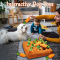 Carrot Snuffle Mat for Dogs Cats Puzzle Toy with Carrots for Small Medium Large Interactive Pet Stress Relief Dogs Chew Toys