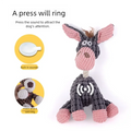 Soft Plush Dog Squeaky Toy Bite Resistant Molar Chew Doll Interactive Sound Pet Toy Puppy Anxiety Relief Boredom Relief Companio
