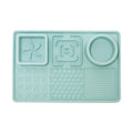 Pet Licking Mat with Suction Cup Slow Feeder Food-Grade Silicone Dog Treat Mat for Anxiety Relief Slow Eating Choking Prevention
