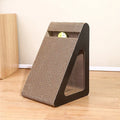 2 in 1 Cat Scratcher Cardboard with Ball Triangles Cat Scratching Board Wear-resistant Cats Clawing Board Pet Climbing Frame