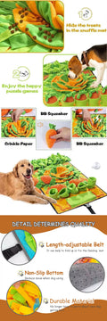 Pet Sniffing Mat Indoor Dog Walking Dog Cat Foraging Toy Dog Stress Relief Puzzle Treasure Hunt Game Slow Eating Mat