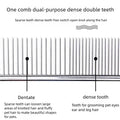 Stainless Steel Dog Comb for Long Hair Fur Removal 16/19cm Pet Grooming Brush Cat Shaggy Dog Dematting Comb