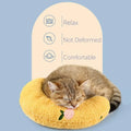 Soft Plush Pet Cat Pillow U-shaped Neck Protection Deep Sleep Cushion for Small Dogs Puppy Kitten Bed Accessories Calming Toy