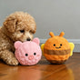 1Pc 5×5cm Cartoon Spiky Squeaky Dog Toy Ball Plush Animal Chew Toy Teeth Cleaning Interactive Pet Sound Toy Puppy Self Play Gift