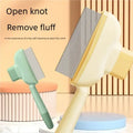 One Button Self-cleaning Pet Grooming Brush Portable Dog Cat Hair Remover Comb Gentle Massage Shedding Tool