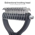 Double Sided Pet Deshedding Brush Stainless Steel Dog Comb Grooming Tool for Shedding And Dematting - Effective Pet Care
