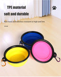 TPE dog bowl cat bowl wear-resistant and durable pet folding bowl travel outdoor drinking water feeding portable pet bowl