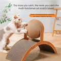 2 In 1 Wooden Cat Scratching Ball Sisal Scratch Board Durable Grinding Paw Toy Solid Wood Scraper For Cats Kittens Pet Supplies