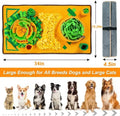 Large Snuffle Mat for Dogs Pet Interactive Training and Stress Relief Sniff  Feeding Mat Slow Feeder Dog Treat Mat Dog Toys