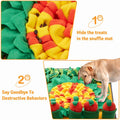 70x50cm Pulling Carrots Style Dog Exercise Snuffle Mat Ow Food Blanket Sniffing for Food Pet Interactive Plush Toys