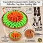 Interactive Dog Snuffle Mat - Washable Pet Sniffing Pad for Stress Relief - Slow Feeding Mat for Training & Foraging Skills
