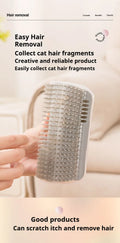 Cat Corner Self Groomer Massage Brush Pet Hair Removal Comb Cat Scratcher Grooming Cleaning Tool For Cats
