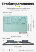 Pet Licking Mat with Suction Cup Slow Feeder Food-Grade Silicone Dog Treat Mat for Anxiety Relief Slow Eating Choking Prevention