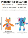 Soft Plush Dog Squeaky Toy Bite Resistant Molar Chew Doll Interactive Sound Pet Toy Puppy Anxiety Relief Boredom Relief Companio