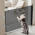 Indoor Retractable Staircase Door Sill Without Drilling Anti Cat Running Jumping Pet Fence Baffle For Doorways Corridors Stairs