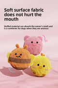 1Pc 5×5cm Cartoon Spiky Squeaky Dog Toy Ball Plush Animal Chew Toy Teeth Cleaning Interactive Pet Sound Toy Puppy Self Play Gift