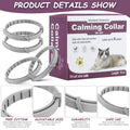 4Pcs Cat Calming Collar Cat Pheromone Collar Adjustable Calming Pheromone Collar Helps with Aggression for All Types of Cats