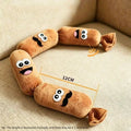 Hot Dog Sausage Plush Chew Toy for Dogs BB Squeaker Press Sound Design Bite Resistant Pet Teeth Grinding Boredom Relief Toy
