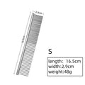 Stainless Steel Dog Comb for Long Hair Fur Removal 16/19cm Pet Grooming Brush Cat Shaggy Dog Dematting Comb