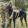Dog Tactical Harness No Pull,Pet Dog Harness with 4 Dog Patches, Reflective Pet Harness Vest with Durable Soft Padded Handle