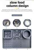 Multifunction Pet Slow Feeder Bowls Dog Licking Mat With Suction Cups For Anxiety Relief Dog Cat Water Drinking Eating Food