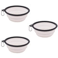 TPE dog bowl cat bowl wear-resistant and durable pet folding bowl travel outdoor drinking water feeding portable pet bowl