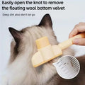 One Button Self-cleaning Pet Grooming Brush Portable Dog Cat Hair Remover Comb Gentle Massage Shedding Tool