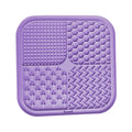 Pet Licking Mat with Suction Cup Slow Feeder Food-Grade Silicone Dog Treat Mat for Anxiety Relief Slow Eating Choking Prevention