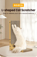 ROJECO Cat Scratcher L-Shaped Cat Scratching Board For Cats Toys Claw Grinding Scraper Mat Cat Furniture Protector Accesories