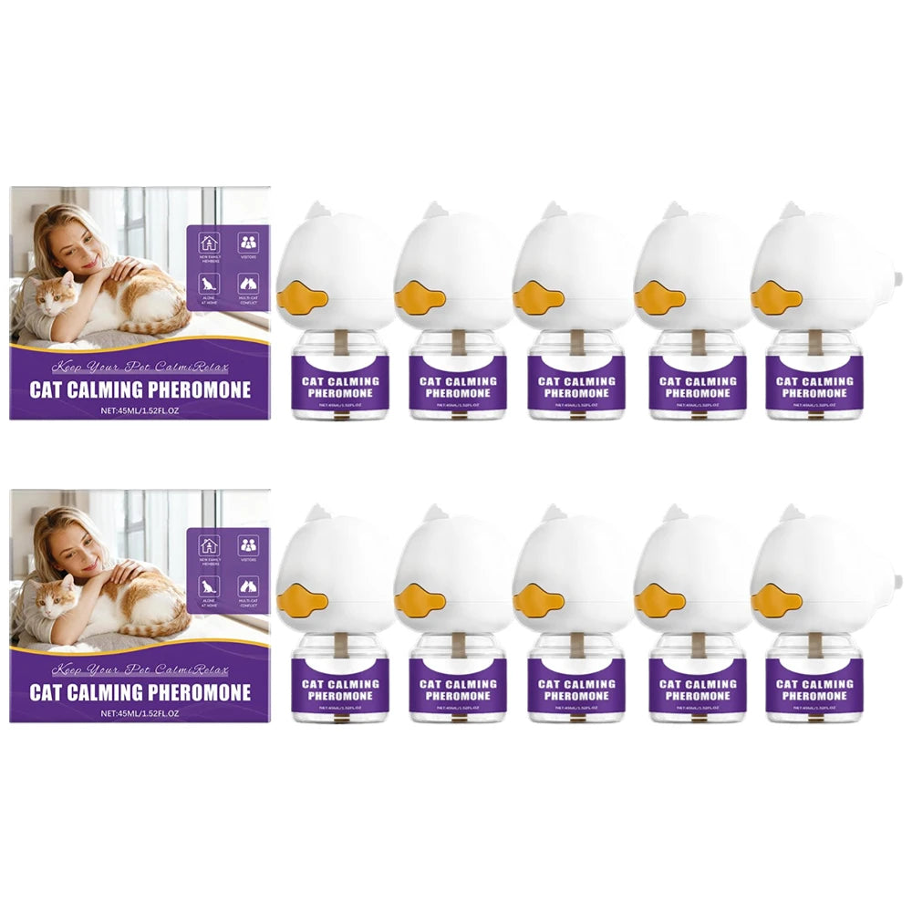 45ML Pheromone Diffuser for Cats, Pet Emotional Soothing Calming Effectively Relieves Anxiety Stress Reduce Scratching Device