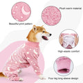 Medium Large Flannel Dog Pajamas Pet Winter Clothing Warm Dog Costume for Dogs