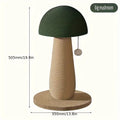 Mushroom Shape Cat Scratching Post with Hanging Ball, Sisal Rope Cat Scratcher Toy for Indoor Cats, Fun Play Center To Save