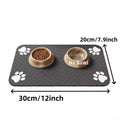 Absorbent Pet Feeding Mat, Waterproof Placemat for Dog & Cat Food & Water Bowls, Quick-Dry Rubber Backing, Non-Slip Pet Mat