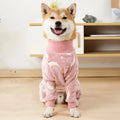 Medium Large Flannel Dog Pajamas Pet Winter Clothing Warm Dog Costume for Dogs