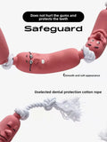 Cute Funny Sausage Dog Rope Toy Interactive Tug of War Toy for Small Medium Dogs,Cotton Teething Grinding,Boredom Relief Pet Toy