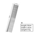 Stainless Steel Dog Comb for Long Hair Fur Removal 16/19cm Pet Grooming Brush Cat Shaggy Dog Dematting Comb