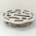 Pet Cat Puzzle Maze Holes Toys Felt Box With Bell Ball Kitten Playing Toys Interactive Funny Combination Set Cat Supplies