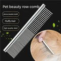 Stainless Steel Dog Comb for Long Hair Fur Removal 16/19cm Pet Grooming Brush Cat Shaggy Dog Dematting Comb