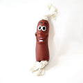 Cute Funny Sausage Dog Rope Toy Interactive Tug of War Toy for Small Medium Dogs,Cotton Teething Grinding,Boredom Relief Pet Toy