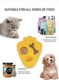 Pet Licking Mat with Suction Cup Slow Feeder Food-Grade Silicone Dog Treat Mat for Anxiety Relief Slow Eating Choking Prevention