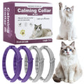 4Pcs Cat Calming Collar Cat Pheromone Collar Adjustable Calming Pheromone Collar Helps with Aggression for All Types of Cats