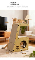 Vertical Corrugated Cardboard Cat Scratcher Durable Sofa Protector Cat Bed Scratch Pad Kitten Toy Cat Tower Cat Scratcher