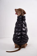 S-2XL Large Dog Winter Thick Down Coat High Collar Warm Windproof Adjustable Pet Clothes 2 Legged Padded Dog Jacket Vest