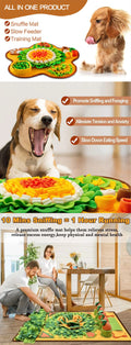 Pet Sniffing Mat Indoor Dog Walking Dog Cat Foraging Toy Dog Stress Relief Puzzle Treasure Hunt Game Slow Eating Mat