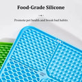 Silicone Pet Licking Mat With Strong Suction Cups Dog Slow Feeder Bowl Anti Choking Slow Food Pad For Dogs Cats Anxiety Relief