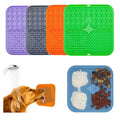 Pet Lick Silicone Mat Slow Feeder Dog Food Plate Bathing Distraction Sucker Training Feeder Supplies for Dogs