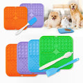 Pet Lick Silicone Mat Slow Feeder Dog Food Plate Bathing Distraction Sucker Training Feeder Supplies for Dogs