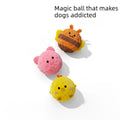 1Pc 5×5cm Cartoon Spiky Squeaky Dog Toy Ball Plush Animal Chew Toy Teeth Cleaning Interactive Pet Sound Toy Puppy Self Play Gift